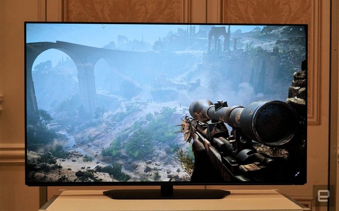 [CES 2019] Alienware trình làng màn hình OLED chuyên game, 55 inch, 4K, 120Hz - Ảnh 1.