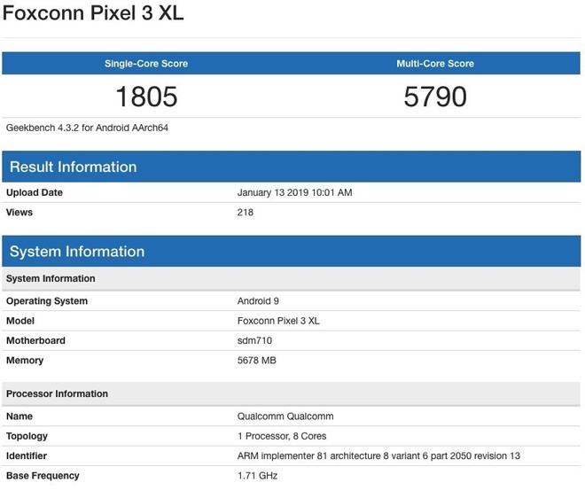 Pixel 3 XL Lite trang bị chip Snapdragon 710, RAM 6GB, hiệu năng thất vọng - Ảnh 2.