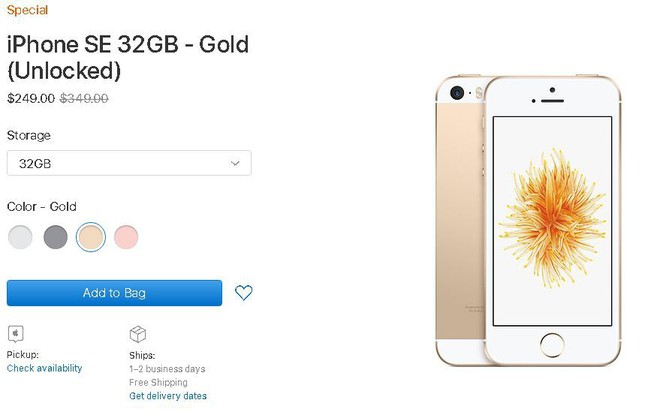 Apple lần thứ 2 mở bán trở lại iPhone SE, vẫn giảm giá 100 USD cho 32GB và 150 USD cho 128GB - Ảnh 1.