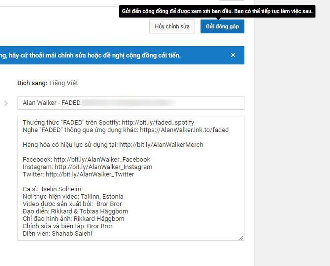MV Faded và Alone của DJ Alan Walker bất ngờ hacker Việt đổi tên nhằm quảng cáo cho một kênh YouTube cá nhân - Ảnh 2.