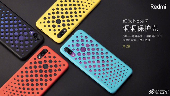 Bạn còn nhớ chiếc case dép tổ ong của iPhone 5c không? Xiaomi vừa ra mắt một cái tương tự cho Redmi Note 7 - Ảnh 1.