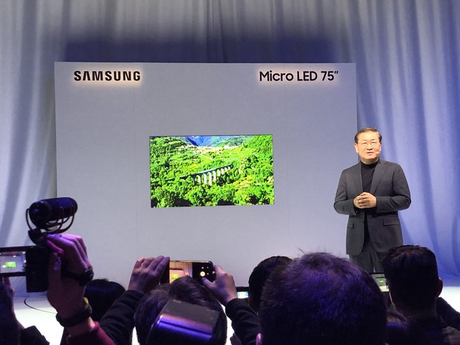 [CES 2019] Samsung giới thiệu màn hình công nghệ Micro LED thế hệ thứ hai kích cỡ siêu khủng lên tới 219 inch - Ảnh 1.