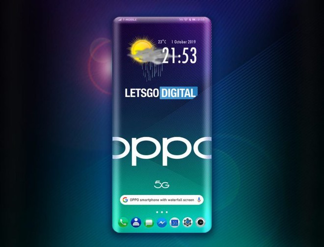 OPPO được cấp bằng sáng chế smartphone với màn hình thác nước 3D, cong tràn cả 4 cạnh - Ảnh 1.