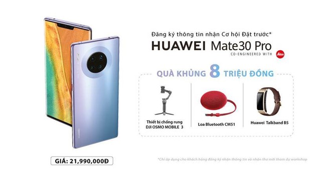 Huawei bán Mate 30 Pro tại Việt Nam: Giá 21.99 triệu, không có dịch vụ Google, quy trình đặt hàng rắc rối - Ảnh 1.