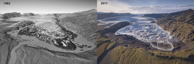 Những hình ảnh gây sốc cho thấy sông băng ở Iceland biến mất nhanh chóng như thế nào - Ảnh 4.