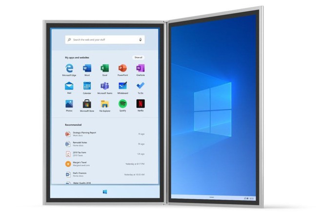 Microsoft tiết lộ những hình ảnh đầu tiên của Windows 10X, sẽ được trang bị cho cả laptop - Ảnh 1.