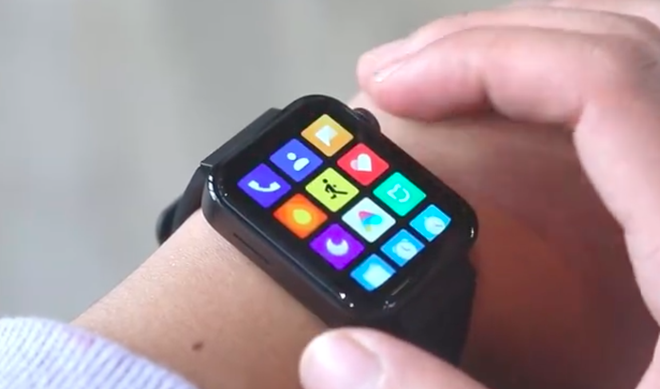 Lộ video trên tay Xiaomi Mi Smartwatch, thao tác điều khiển giống Apple Watch, có thể xem video - Ảnh 1.