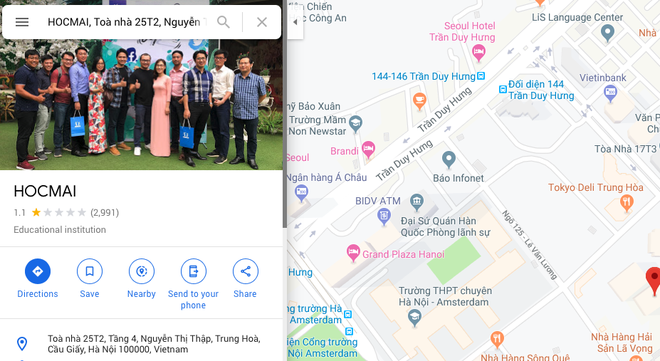 HOCMAI nhận bão 1* trên chợ ứng dụng, Google Maps vì hợp tác cùng giáo viên Vũ Khắc Ngọc - Ảnh 5.