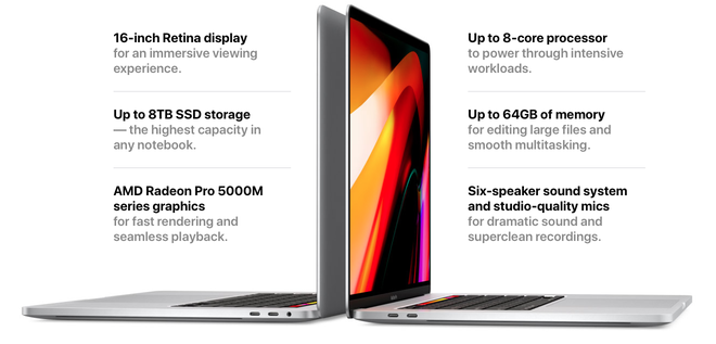 Apple ra mắt MacBook Pro 16 inch: Từ bỏ bàn phím cánh bướm, thay thế bản 15 inch, giá từ 2399 USD - Ảnh 1.