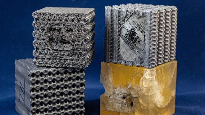 In 3D nhựa theo cấu trúc tubulane cực kỳ phức tạp, một khối nhựa chống được cả đạn bay ở vận tốc 5,8 km/s - Ảnh 2.