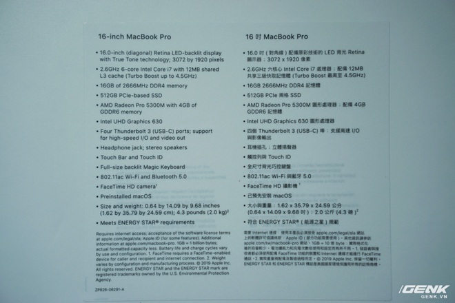 Trên tay MacBook Pro 16: Kích thước gần tương đương Pro 15, viền màn hình mỏng, bàn phím lẫy cắt kéo gõ phê tay hơn - Ảnh 10.