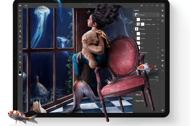 Adobe phát hành Photoshop phiên bản hoàn chỉnh cho iPad - Ảnh 1.