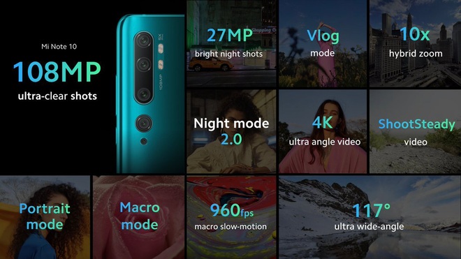 Xiaomi ra mắt Mi Note 10 và Mi Note 10 Pro: Smartphone có camera 108MP đầu tiên trên thế giới, giá từ 14.1 triệu đồng - Ảnh 4.