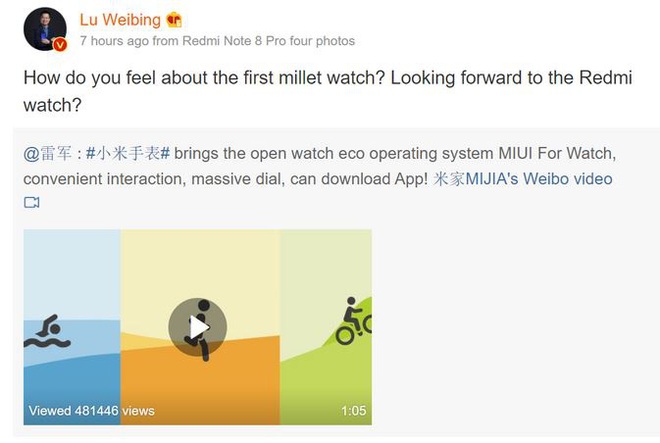 Sau Mi Watch, Xiaomi lên kế hoạch tung ra Redmi Watch giá rẻ - Ảnh 2.