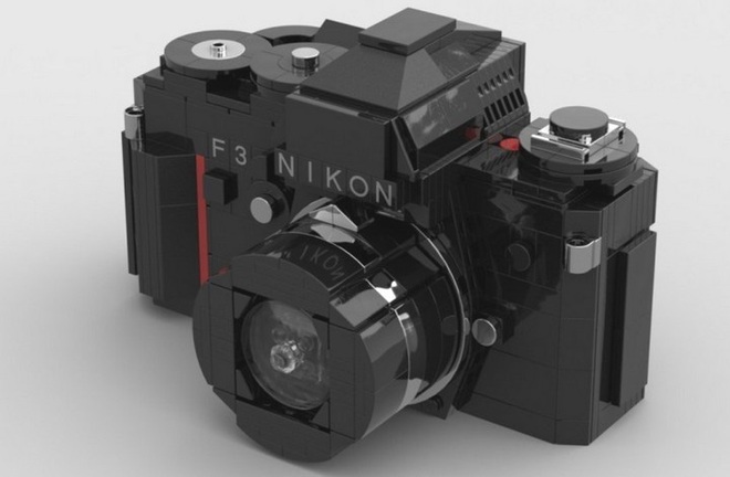 Ngắm mô hình máy phim Nikon F3 cực độc làm từ hàng trăm khối Lego lắp ghép với nhau - Ảnh 2.