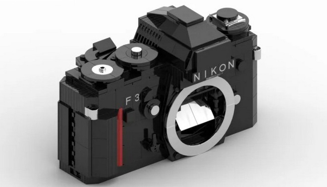 Ngắm mô hình máy phim Nikon F3 cực độc làm từ hàng trăm khối Lego lắp ghép với nhau - Ảnh 4.