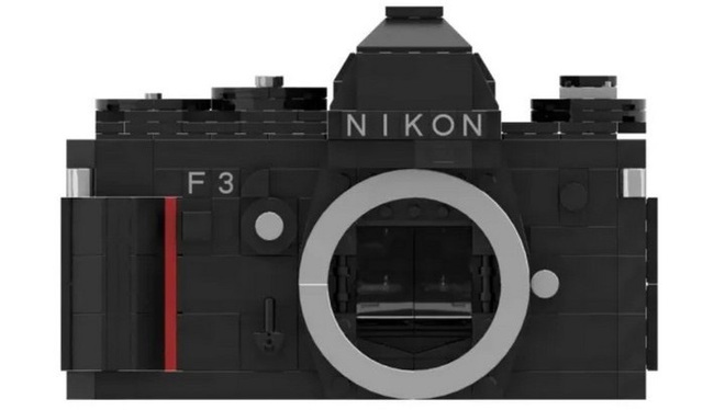 Ngắm mô hình máy phim Nikon F3 cực độc làm từ hàng trăm khối Lego lắp ghép với nhau - Ảnh 3.