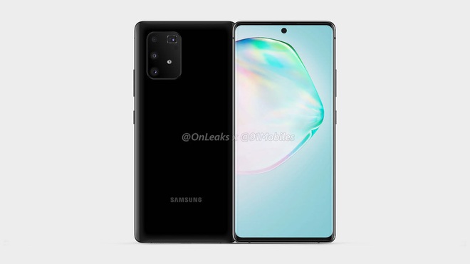 Galaxy A91 (S10 Lite) lộ ảnh render với màn hình đục lỗ giống Note 10 - Ảnh 3.