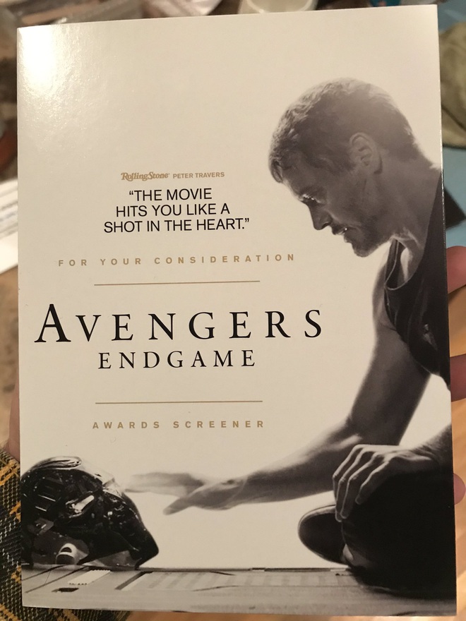 Marvel chính thức gửi screener Avengers: Endgame cho hội đồng Oscar 2020, cuộc chạy đua tượng vàng bắt đầu! - Ảnh 1.