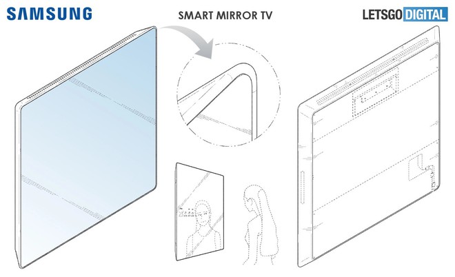 Samsung được cấp bằng sáng chế TV kiêm gương thông minh - Ảnh 1.