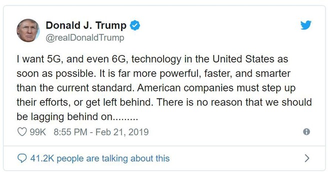 Mạng 5G còn chưa được phát triển, Tổng thống Mỹ Donald Trump đã muốn có mạng 6G - Ảnh 2.