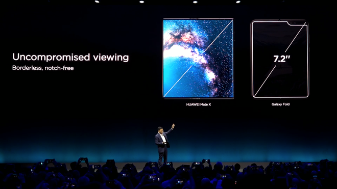 Huawei nói smartphone màn hình gập Mate X của mình tốt hơn Galaxy Fold và iPhone XS Max ở điểm gì? - Ảnh 2.