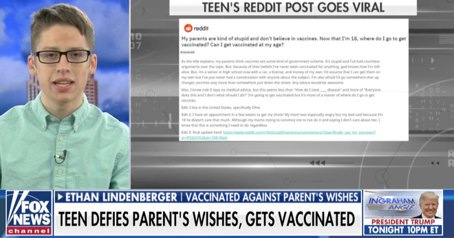 Có bố mẹ là người chống vắc-xin, một cậu bé Mỹ phải trốn nhà đi tiêm - Ảnh 4.