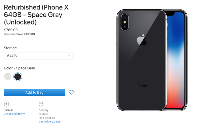 Apple bất ngờ bán lại iPhone X dưới dạng hàng tân trang, giá từ 18 triệu đồng - Ảnh 2.