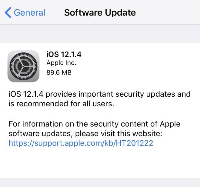 Apple tung ra iOS 12.1.4 bịt lỗ hổng nghe lén bằng FaceTime - Ảnh 1.