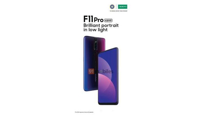 OPPO F11 Pro lộ diện: Camera selfie thò thụt 32MP, camera chính 48MP, màu gradient, giá dưới 8 triệu - Ảnh 1.