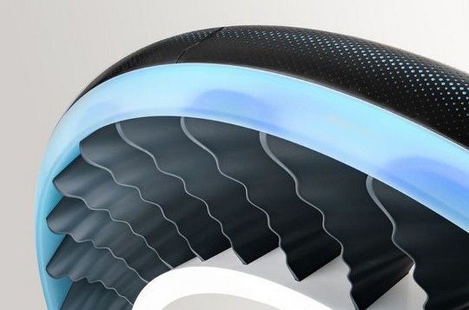 Độc đáo ý tưởng lốp xe kiêm cánh quạt, vừa là bánh xe đi trên mặt đất nhưng cũng có thể biến thành cánh quạt khi bay - Ảnh 4.