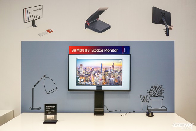 Màn hình siêu tối giản Samsung Space ra mắt: thiết kế tiết kiệm diện tích mặt bàn tới 40%, giá từ 14,99 triệu đồng - Ảnh 5.