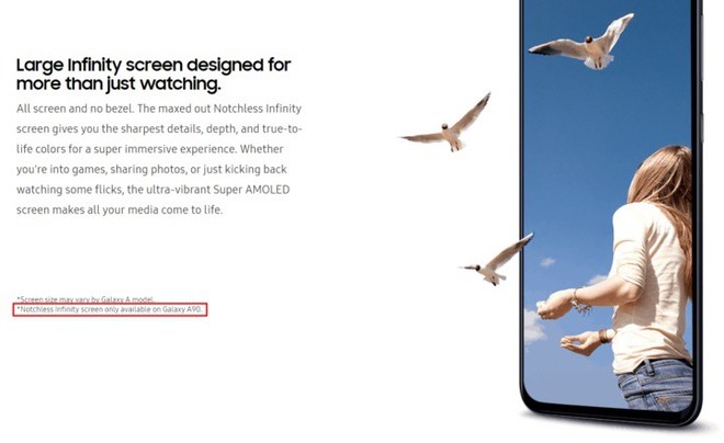 Samsung xác nhận Galaxy A90 sẽ sở hữu màn hình không khiếm khuyết mang tên Notchless Infinity - Ảnh 1.
