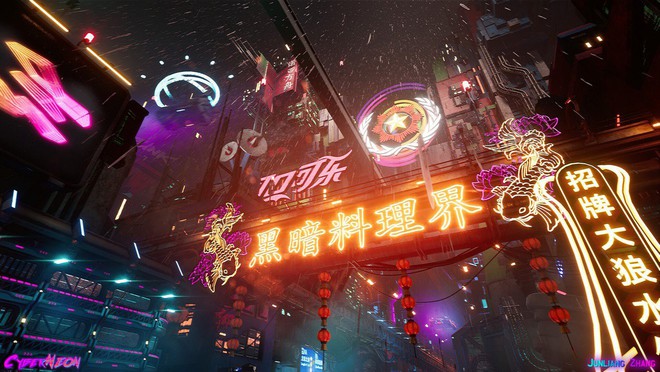 Dùng Unreal Engine, developer tự mình tạo ra thành phố Trung Quốc đậm chất cyberpunk trong 1,5 năm - Ảnh 6.