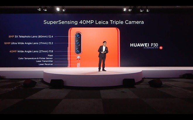 Huawei P30 và P30 Pro ra mắt với camera đỉnh cao: 4 camera, chụp thiếu sáng siêu khủng, độ nhạy sáng cao hơn cả máy ảnh, zoom 50X - Ảnh 11.