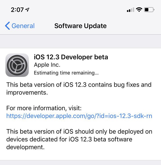 Apple tung ra bản beta đầu tiên của iOS 12.3 với ứng dụng TV mới - Ảnh 1.