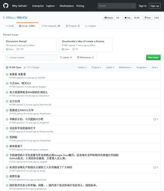 Hàng chục nghìn coder dùng GitHub để phản đối luật ngầm giới lao động 996 ở Trung Quốc - Ảnh 3.