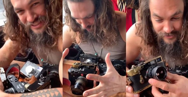 Aquaman Jason Momoa là một người đam mê nhiếp ảnh, có một bộ sưu tập máy ảnh Leica đắt giá - Ảnh 1.
