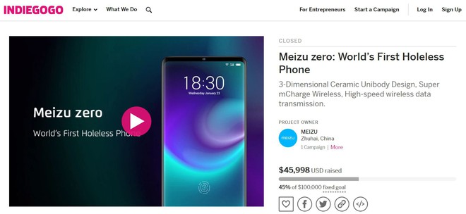 Smartphone không lỗ Meizu Zero kêu gọi vốn thất bại, sẽ không được bán ra trong thời gian tới - Ảnh 2.