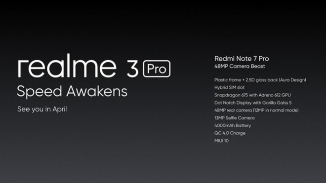Realme 3 Pro lên lịch ra mắt trong tháng 4, cạnh tranh trực tiếp với Redmi Note 7 Pro - Ảnh 1.