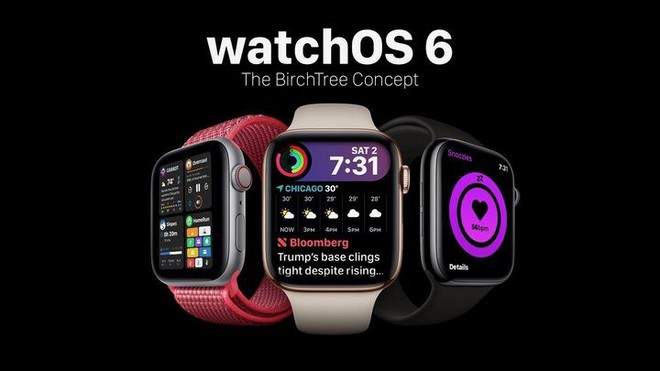 Ngắm ý tưởng watchOS 6 với vòng đo thời gian ngủ, nhịp tim, sử dụng cùng lúc 4 ứng dụng trên màn hình - Ảnh 1.