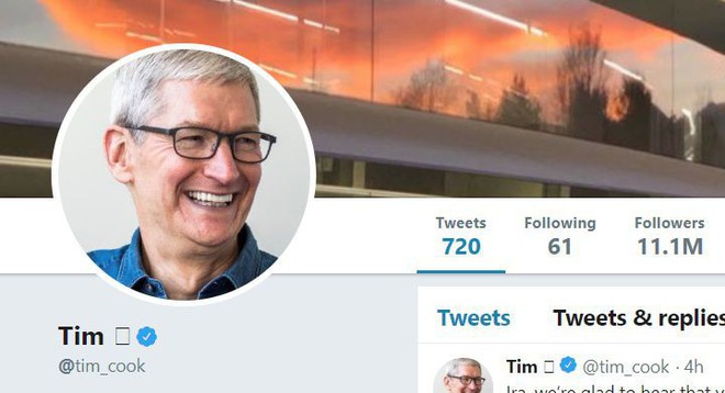 CEO Apple Tim Cook đổi tên Twitter thành Tim Apple sau khi bị Tổng thống Mỹ Donald Trump gọi nhầm - Ảnh 4.