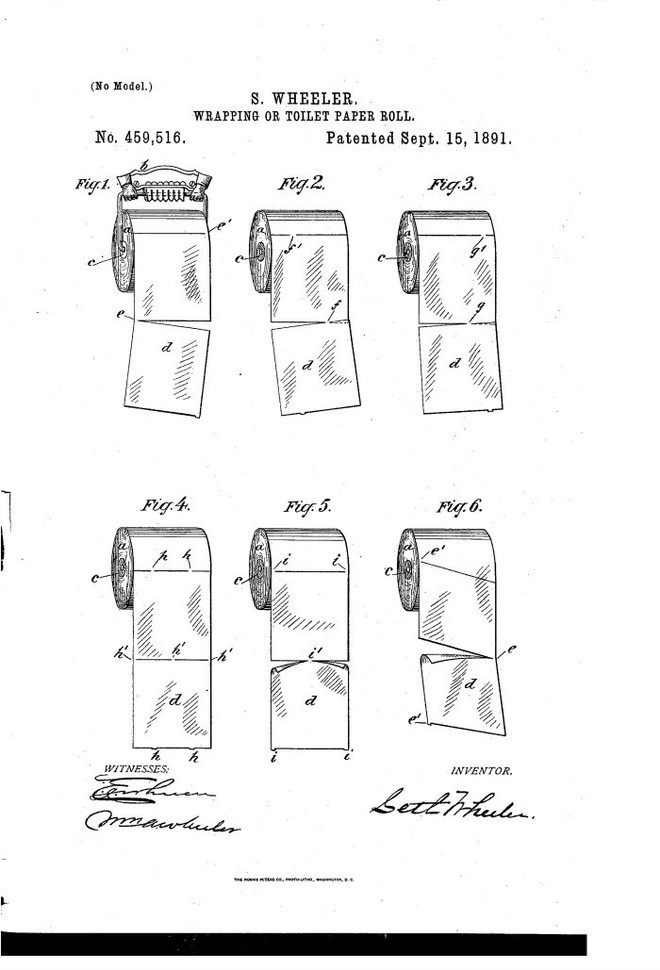 Bằng sáng chế 128 năm tuổi này tiết lộ cách thích hợp để treo giấy vệ sinh - Ảnh 2.