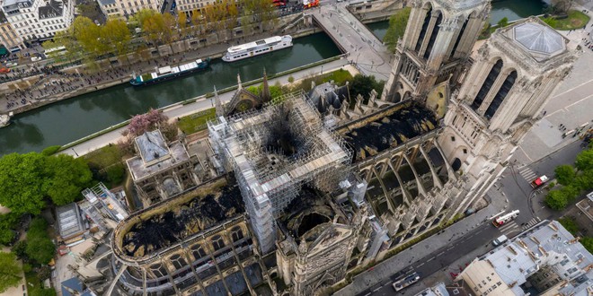 Nước Pháp không còn cây gỗ đủ cao để phục chế mái nhà thờ Đức Bà - Ảnh 1.