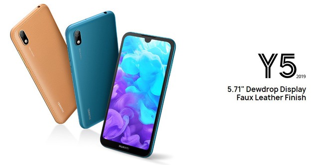 Huawei Y5 (2019) ra mắt: Helio A22, pin 3020mAh, mặt lưng giả da, chưa có giá - Ảnh 1.