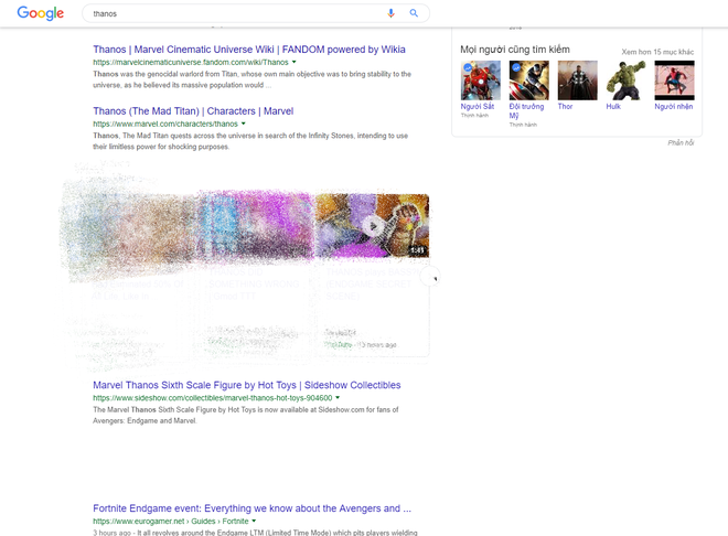 Google Tìm kiếm đã có Găng tay Vô cực cho bạn thử: Chỉ cần gõ Thanos là ra, làm luôn đi - Ảnh 3.