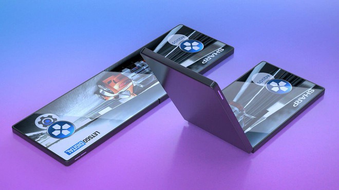 Sharp đang phát triển smartphone chuyên game với màn hình gập - Ảnh 1.