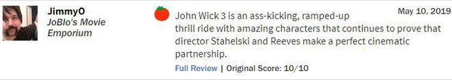 John Wick 3 đạt 97% rating trên Rotten Tomatoes, tuyệt phẩm hành động là đây chứ đâu - Ảnh 7.