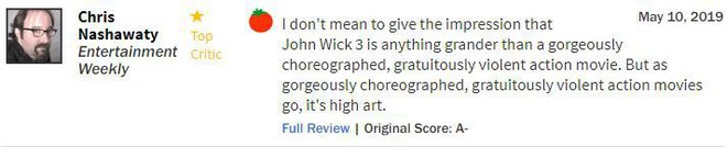 John Wick 3 đạt 97% rating trên Rotten Tomatoes, tuyệt phẩm hành động là đây chứ đâu - Ảnh 9.