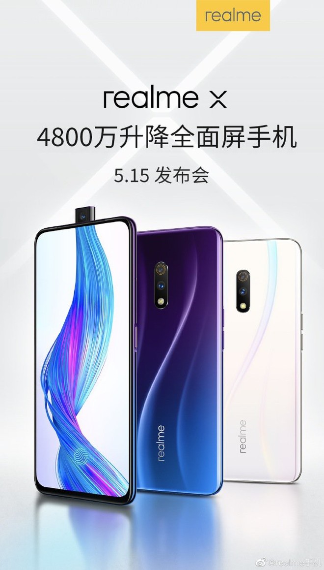 Lộ hình ảnh poster chính thức của Realme X - Ảnh 1.